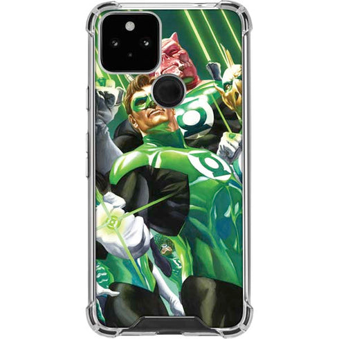 DC Comics Green Lantern Corps Team Art by Alex Ross Google Pixel 5 Clear Case